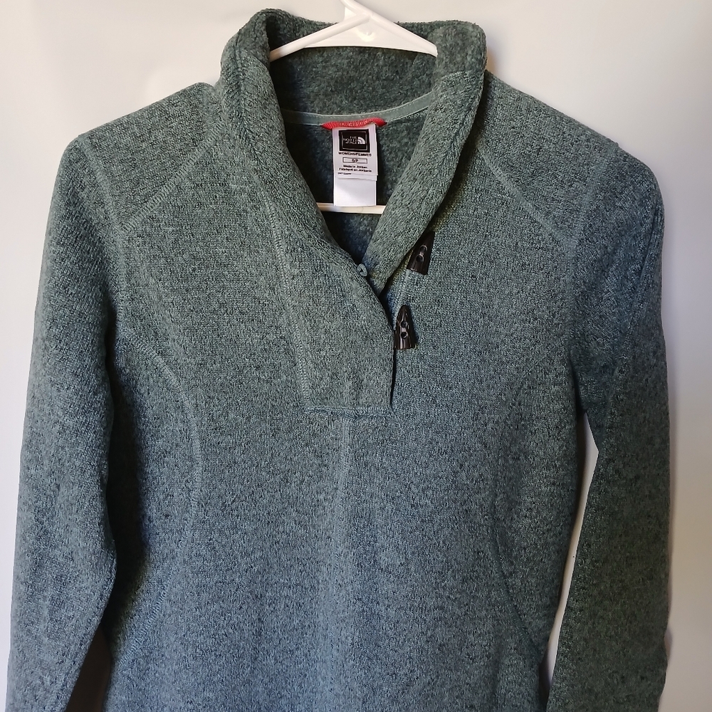 The North Face Womens Top Size S/P Color Shades of Green Black - Picture 3 of 8